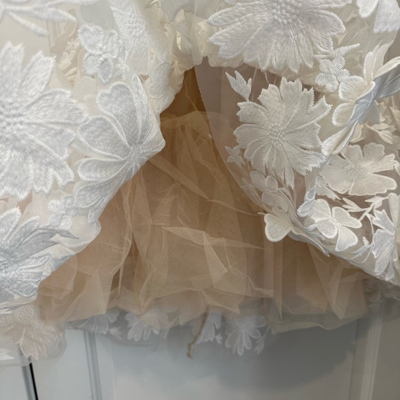 NWT Akira Angel Energy Strapless Floral Fit And Flare Mini Dress Size M - Picture 3 of 9